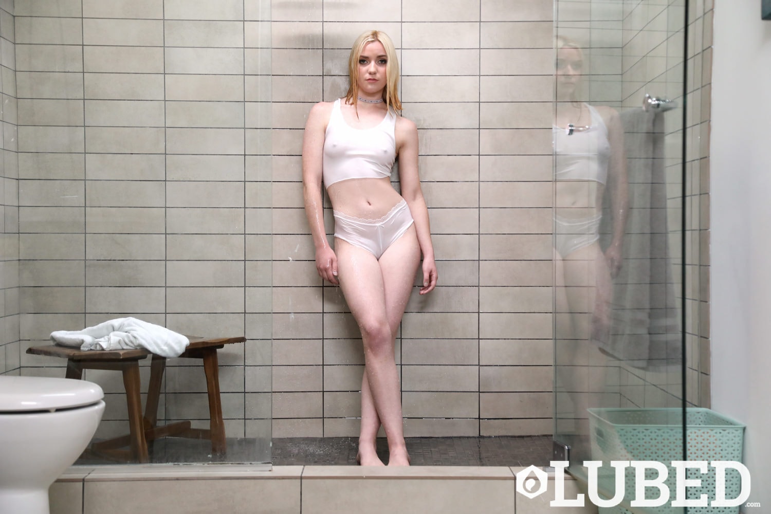 Lubed 'Dripping In The Shower' starring Maddi Winters (Photo 1)